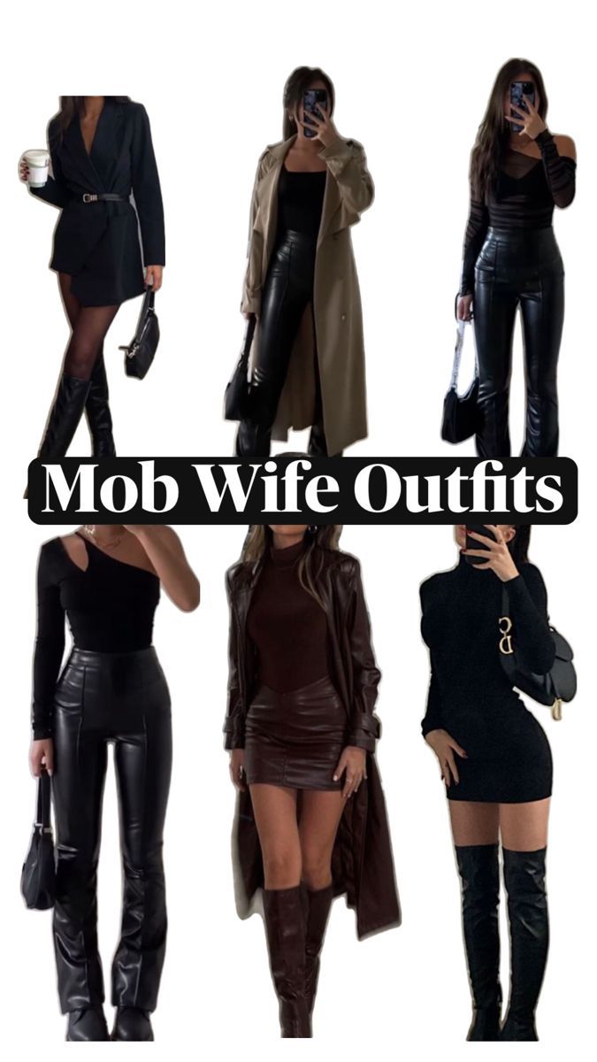 Mob Wife outfit ideas 0016