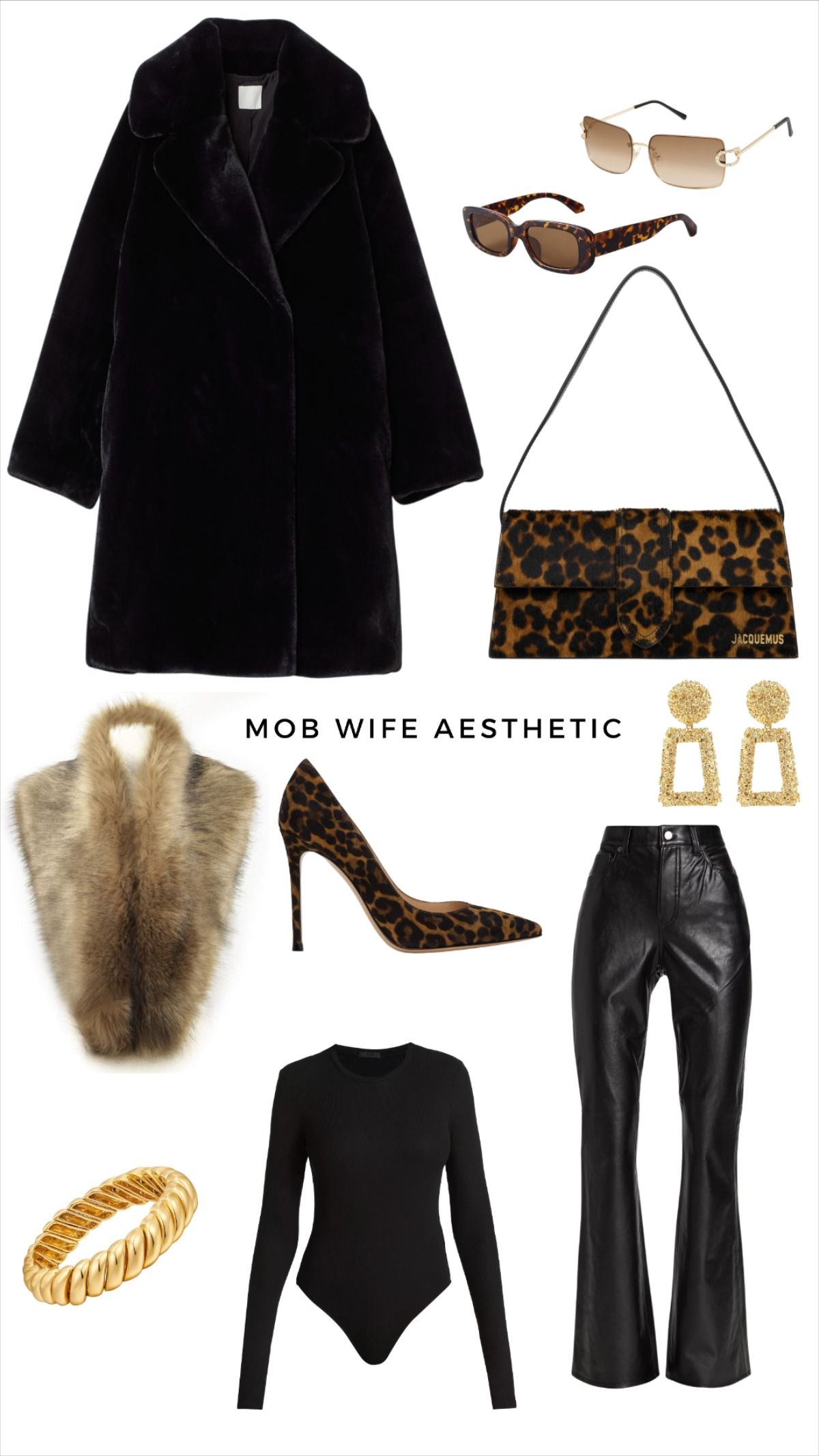 Mob Wife outfit ideas 0036