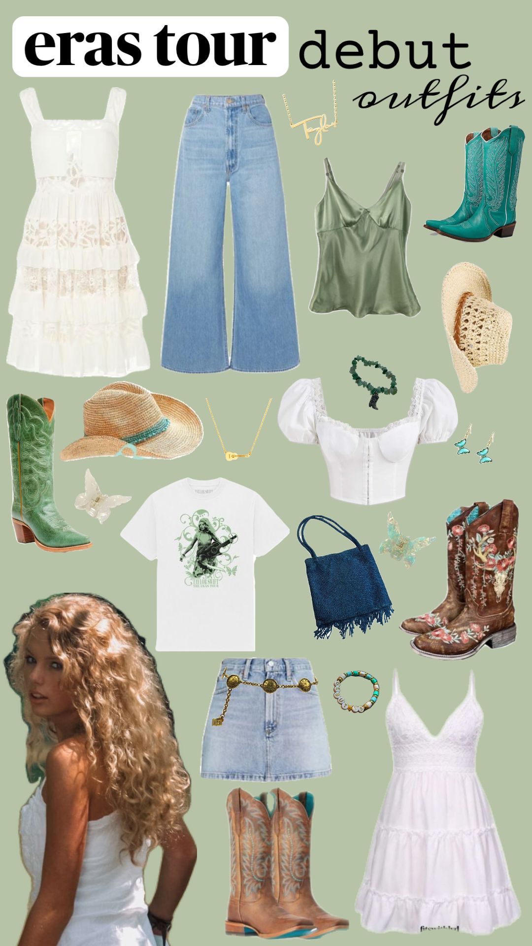 modern interpretations of Taylor Swift debut outfits