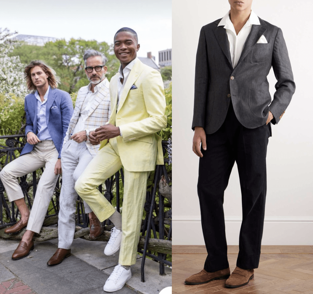 modern pants wedding guest ensemble ideas