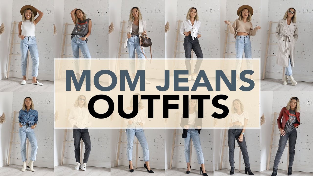 mom jean outfit ideas