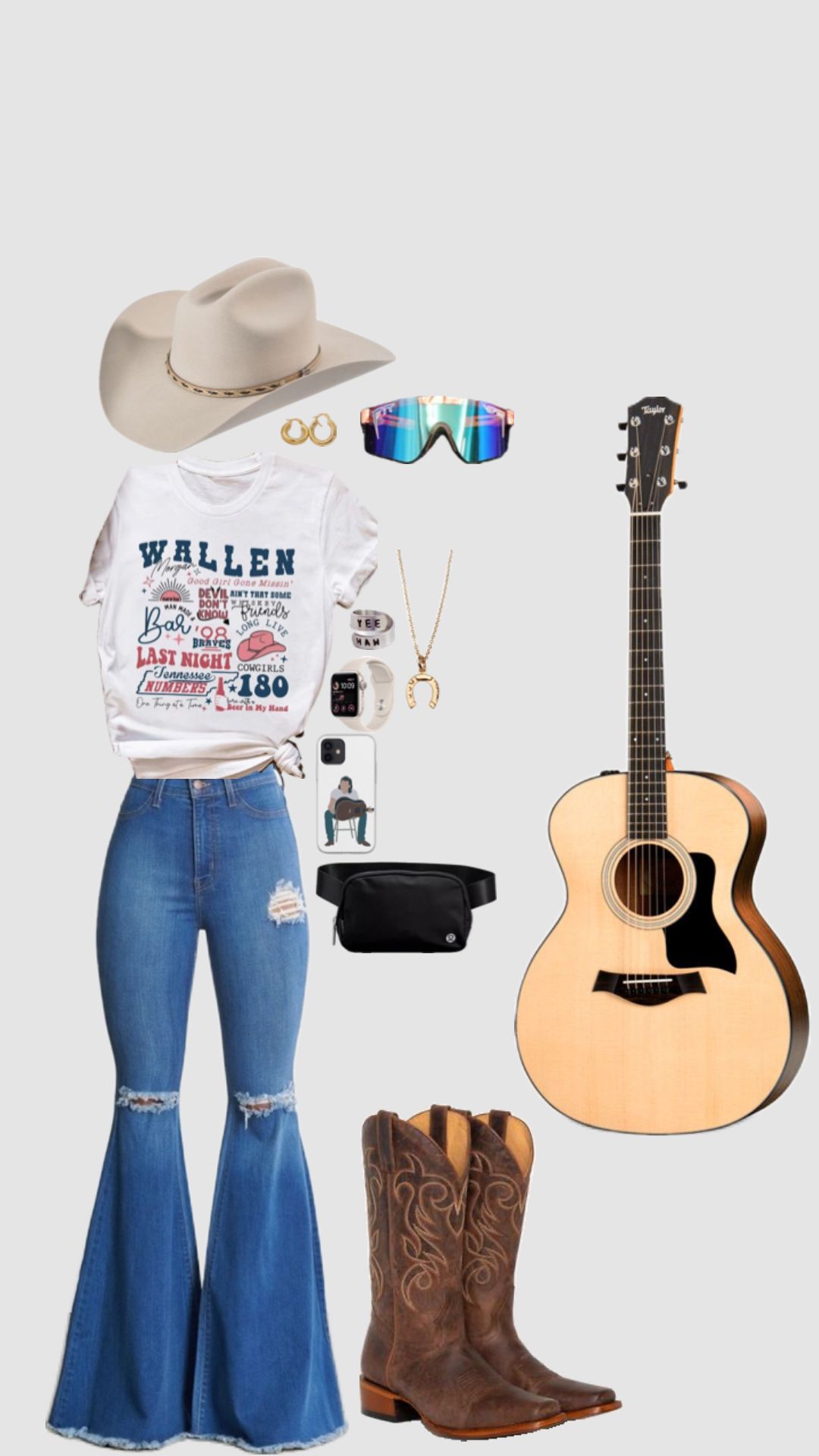 Morgan Wallen concert outfit ideas for summer.