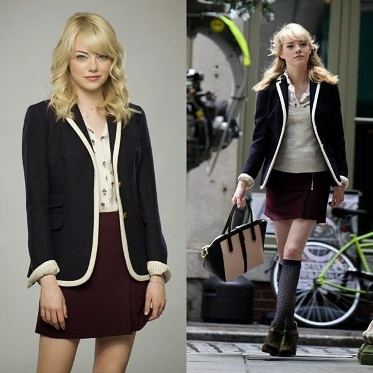 navy blue blazer outfit ideas female 0013