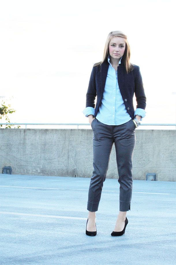 navy blue blazer outfit ideas female 0039