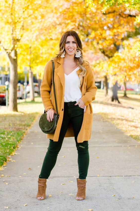 olive green cardigan outfit ideas 0026