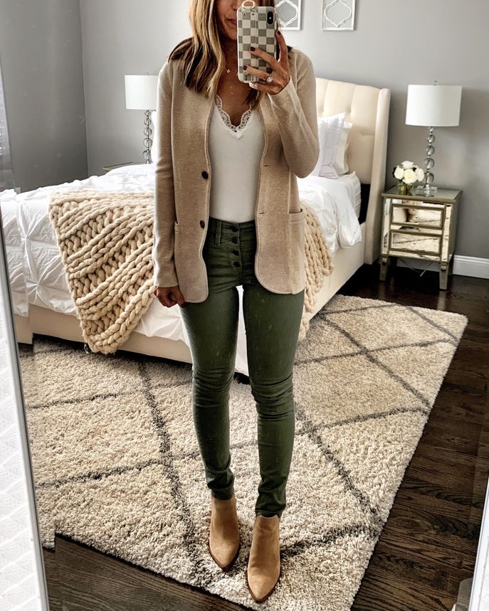 olive green cardigan outfit ideas 0050