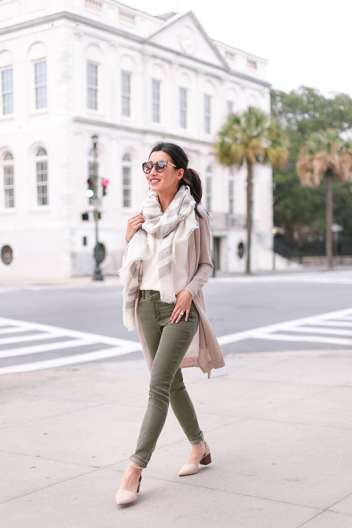 olive green cardigan outfit ideas 0069