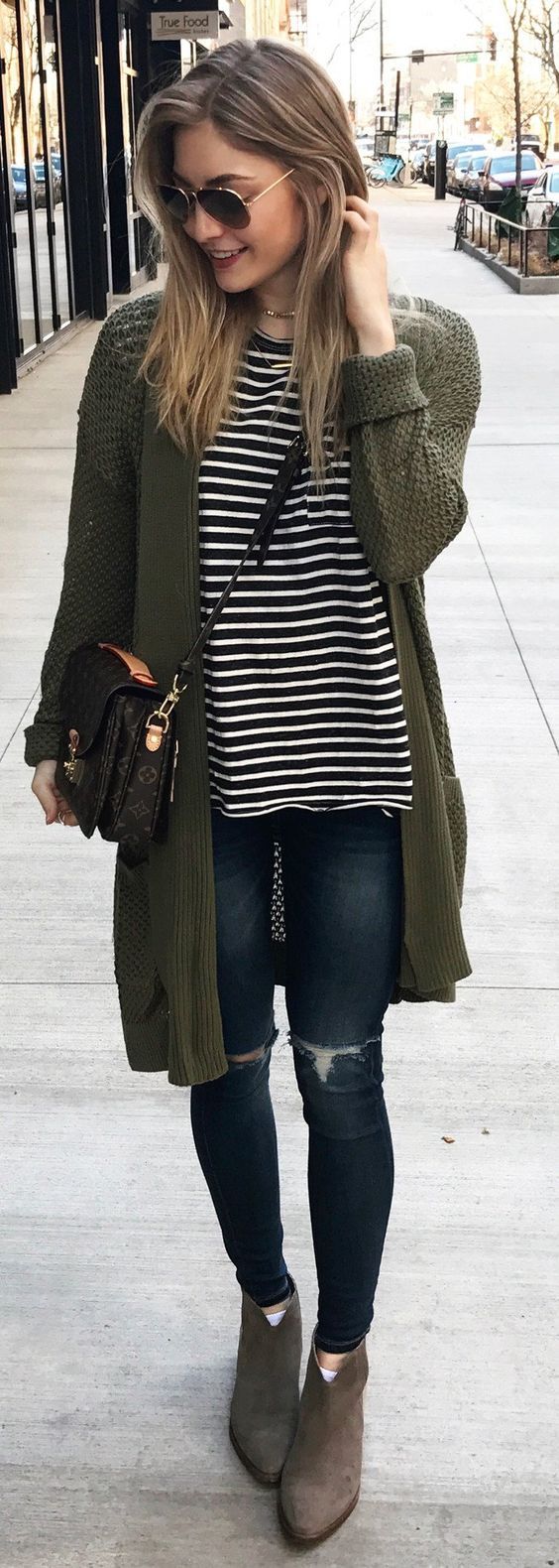 olive green cardigan outfit ideas 0086