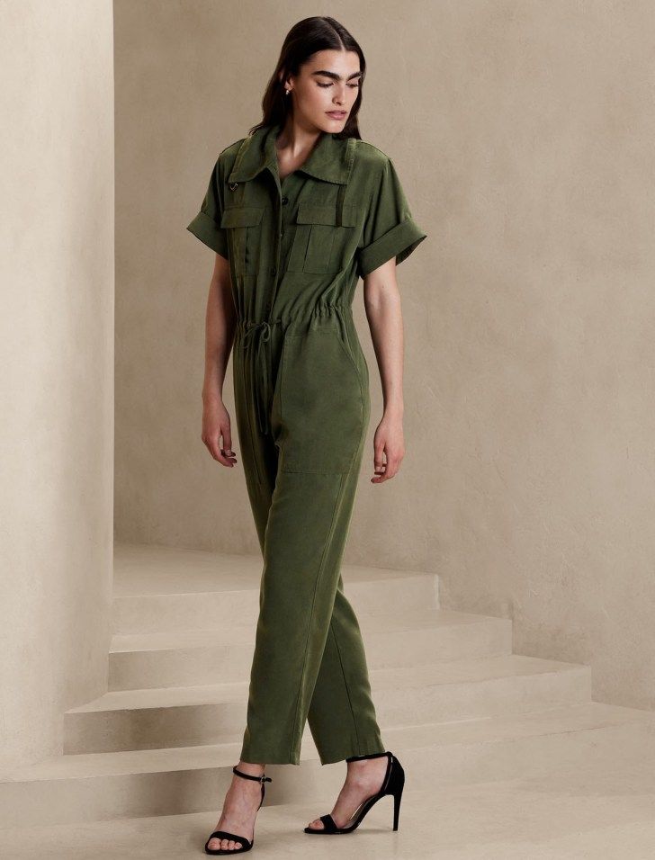 olive green jumpsuit outfit ideas 0038