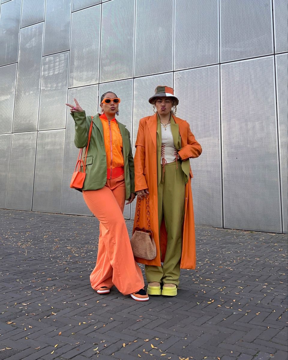 orange and green outfit ideas 0013