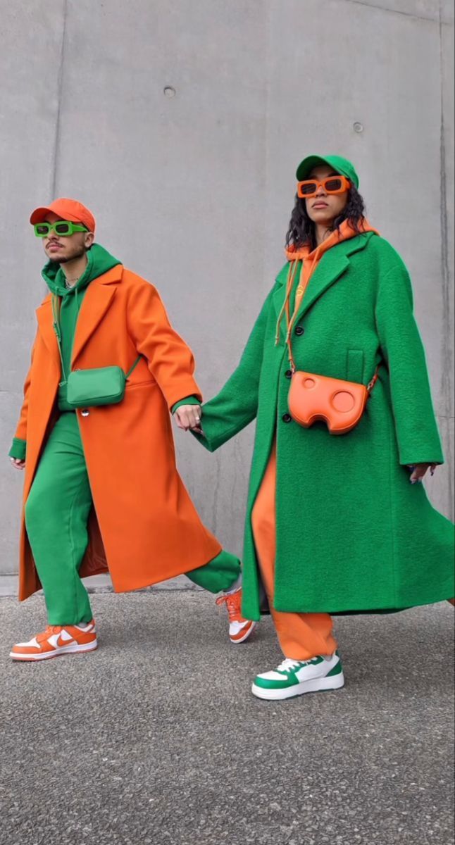 orange and green outfit ideas 0036