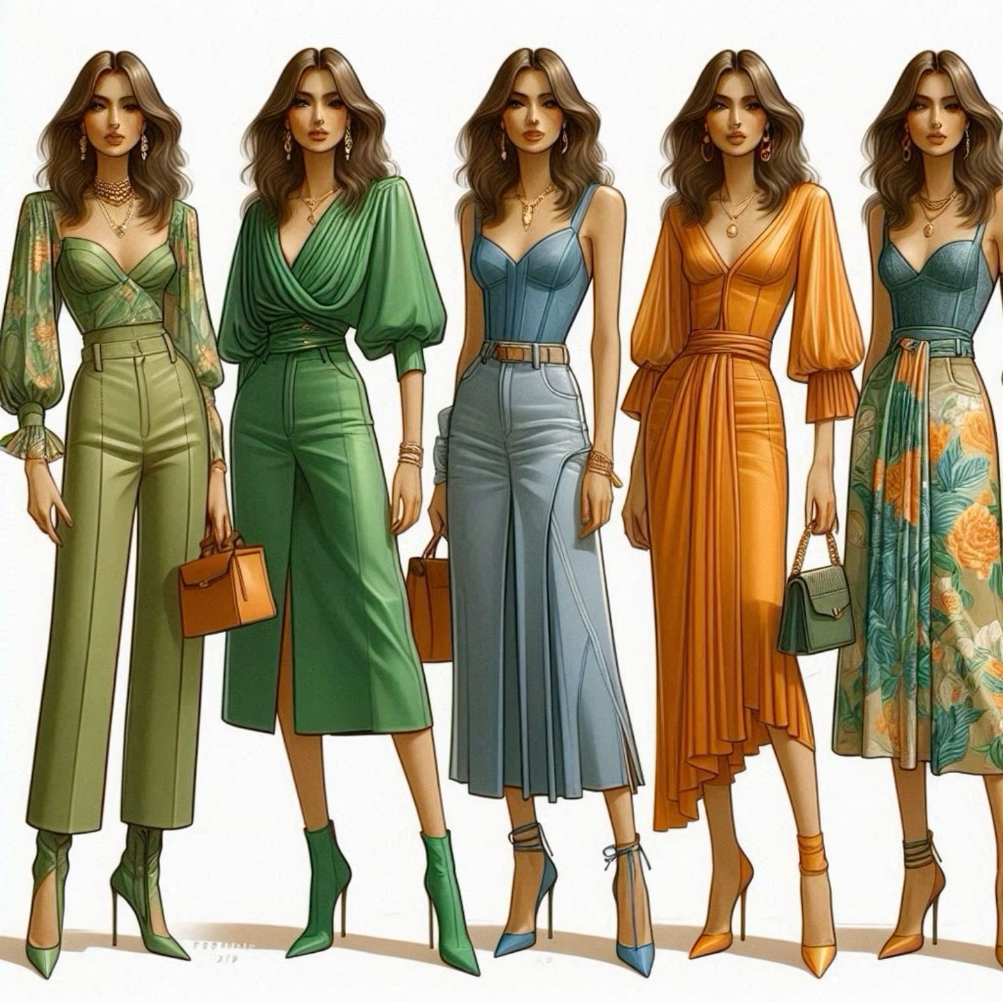 orange and green outfit ideas 0047