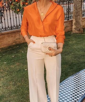 orange shirt outfit ideas 0036