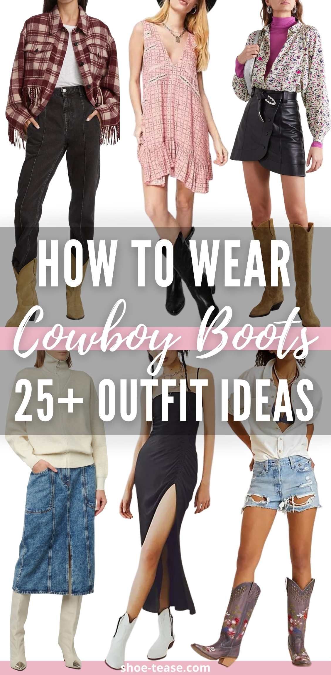 outfit ideas to wear with cowboy boots 0041