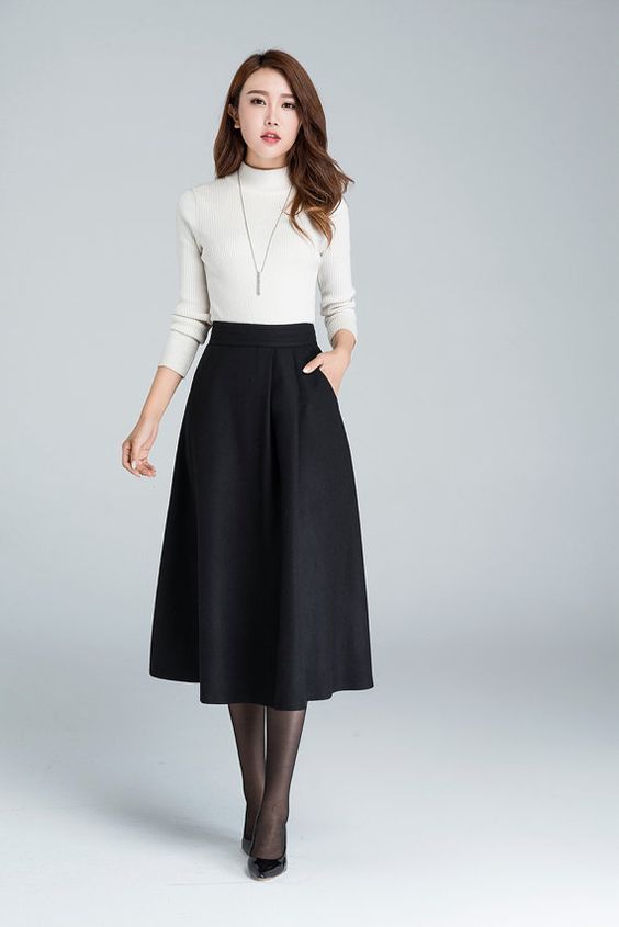 outfit ideas with black pencil skirt 0020