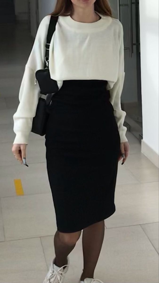 outfit ideas with black pencil skirt 0021