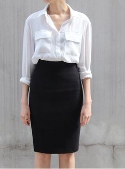 outfit ideas with black pencil skirt 0034