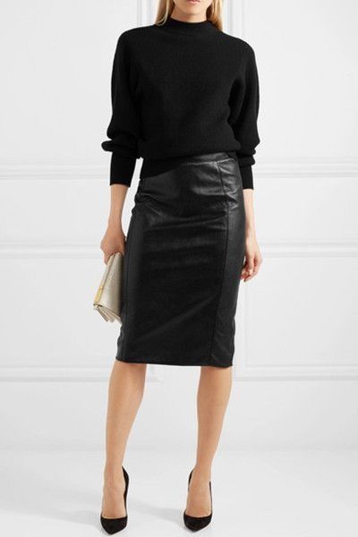 outfit ideas with black pencil skirt 0059