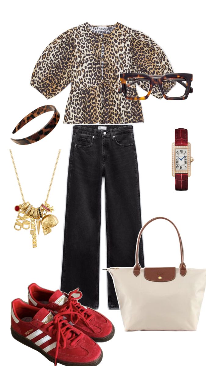 outfit ideas with leopard shoes 0078