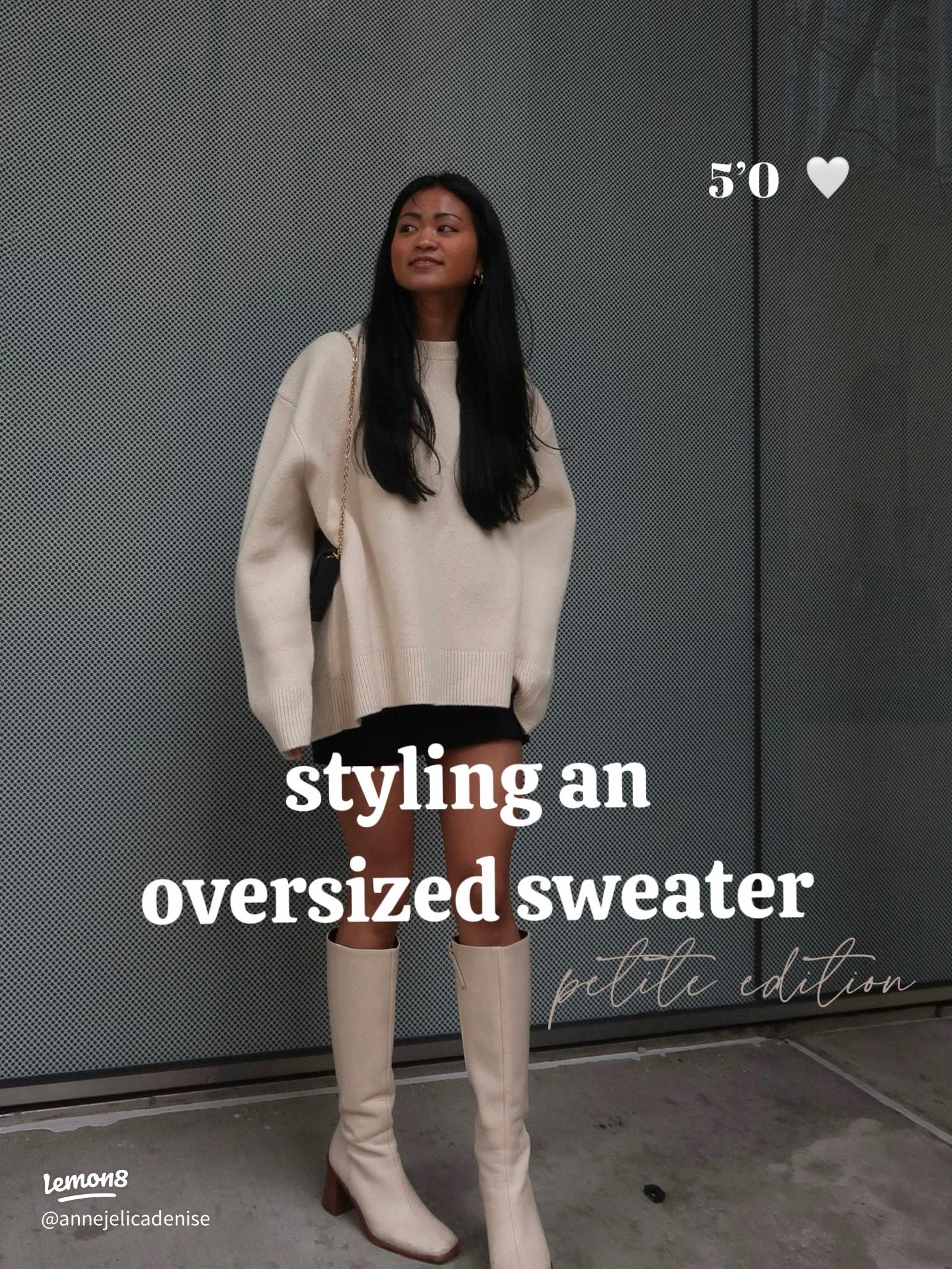 oversized sweater outfit ideas 0044