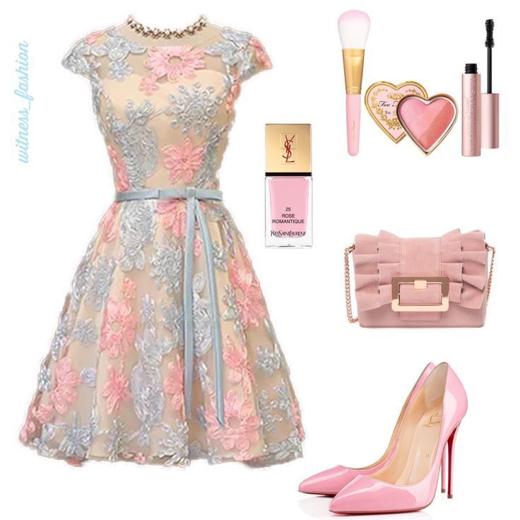 peach dress outfit ideas 0019