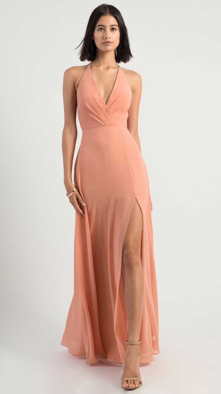 peach dress outfit ideas 0023