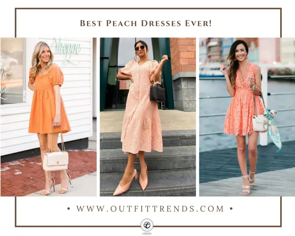 peach dress outfit ideas 0026