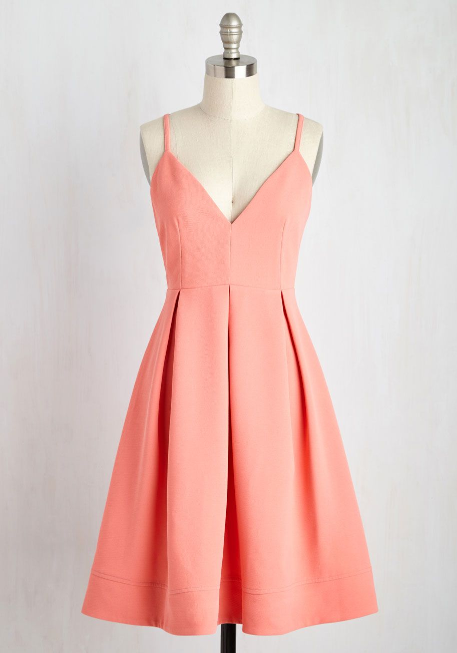 peach dress outfit ideas 0049