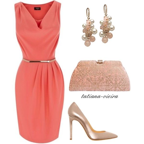 peach dress outfit ideas 0051