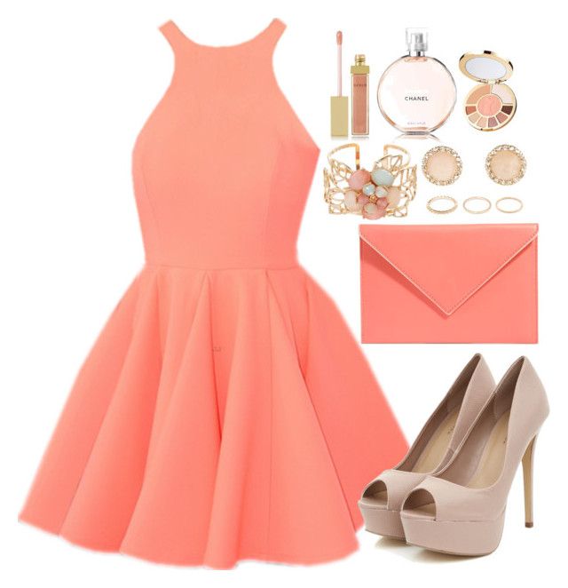 peach dress outfit ideas 0065