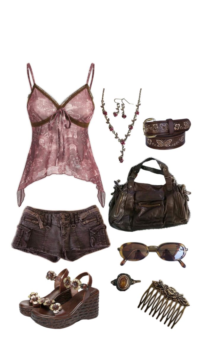 pink and brown outfit ideas 0010