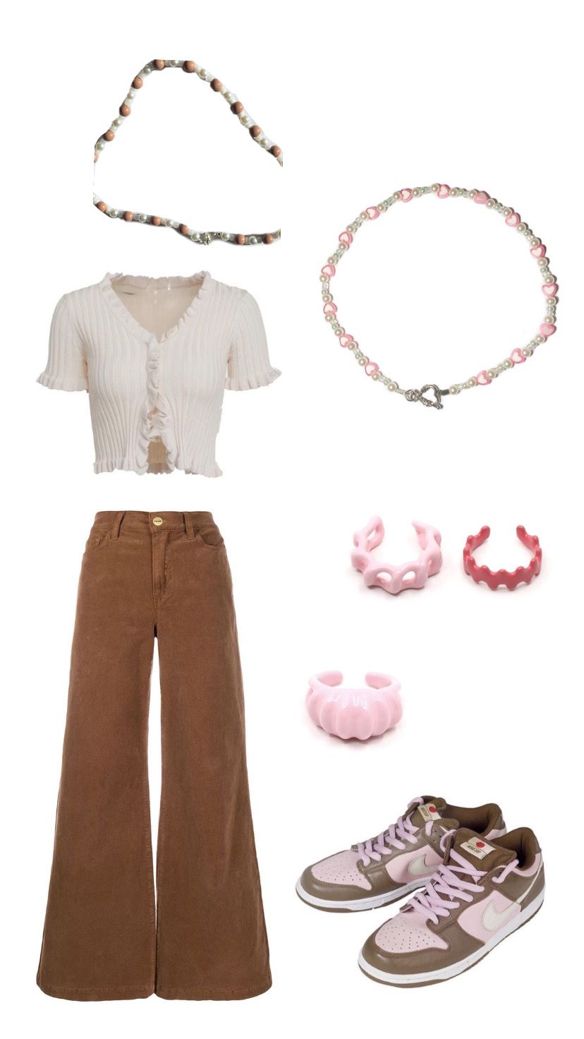 pink and brown outfit ideas 0036