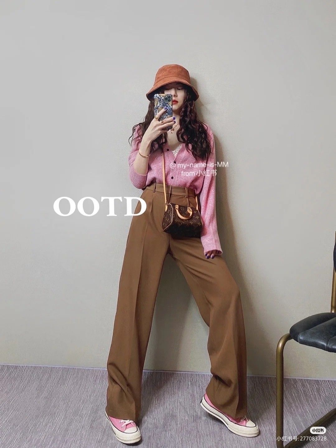 pink and brown outfit ideas 0041