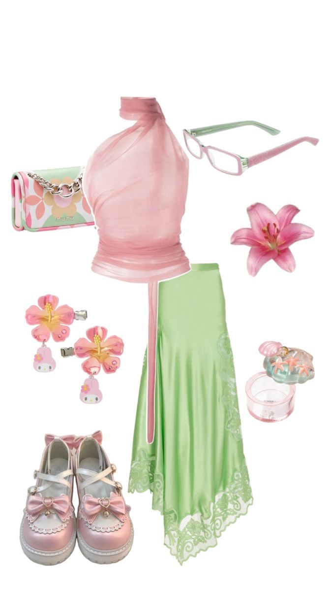 pink and green outfit ideas 0011