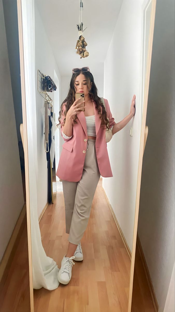 pink blazer outfit ideas 0010