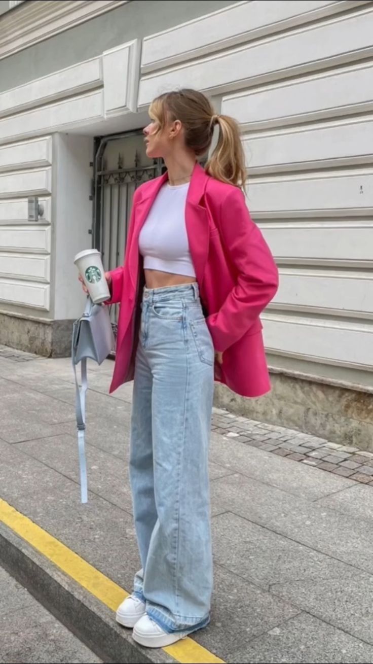 pink blazer outfit ideas 0039