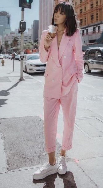 pink blazer outfit ideas 0046