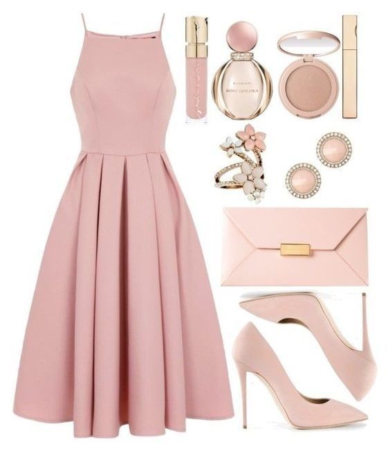 pink dress outfit ideas 0015