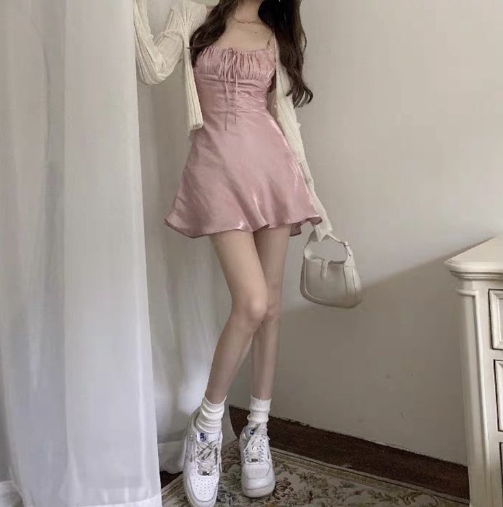 pink dress outfit ideas 0023