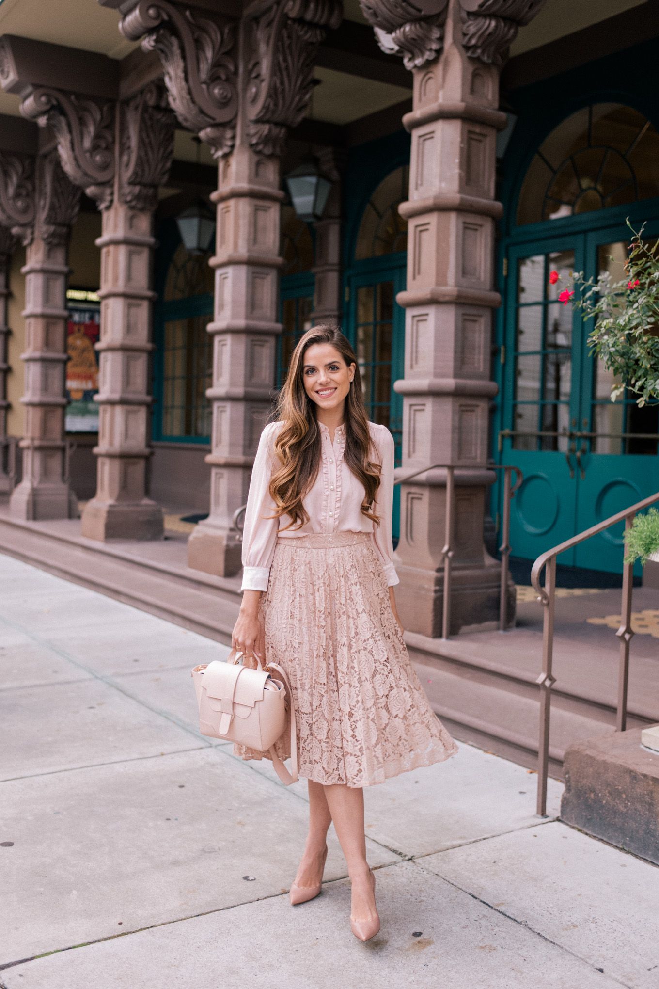 pink dress outfit ideas 0029