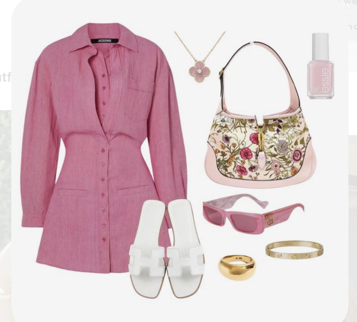 pink dress outfit ideas 0034