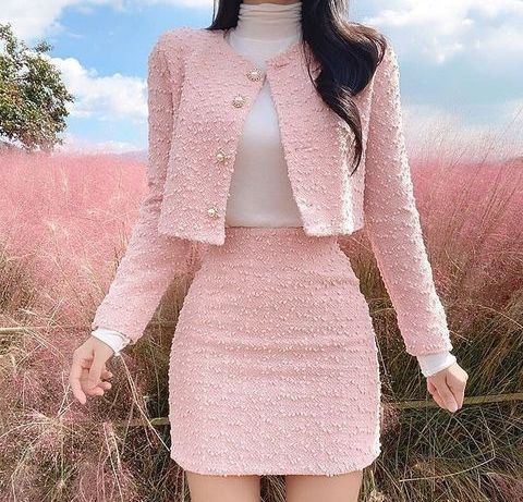 pink dress outfit ideas 0060