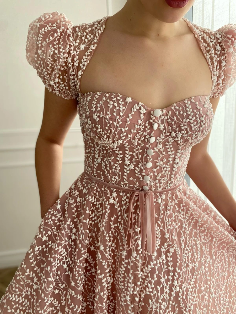 pink dress outfit ideas 0098