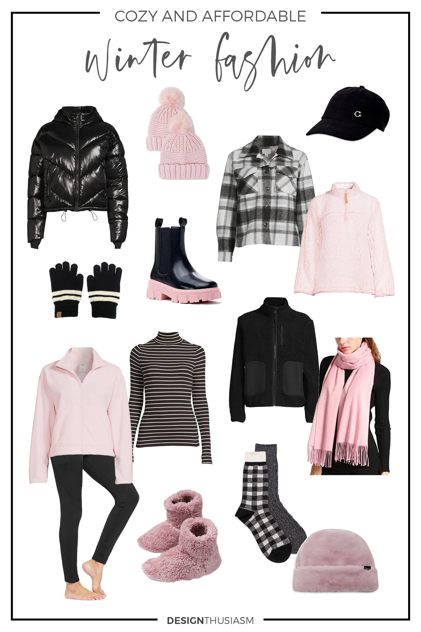 pink winter outfit ideas 0039