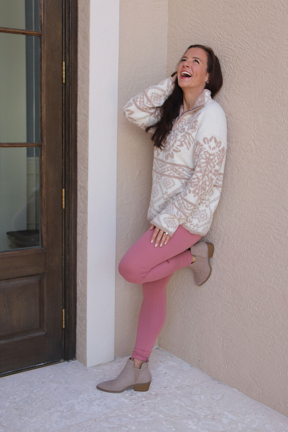 pink winter outfit ideas 0055