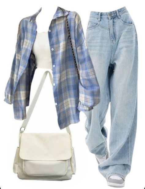 plaid shirt outfit ideas 0028