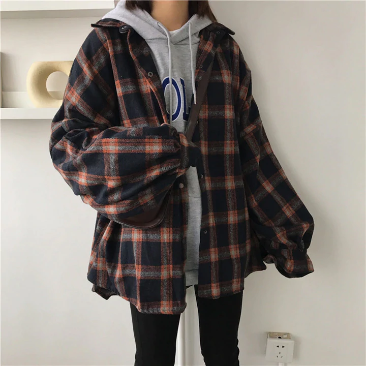 plaid shirt outfit ideas 0042