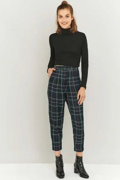 plaid shirt outfit ideas 0050