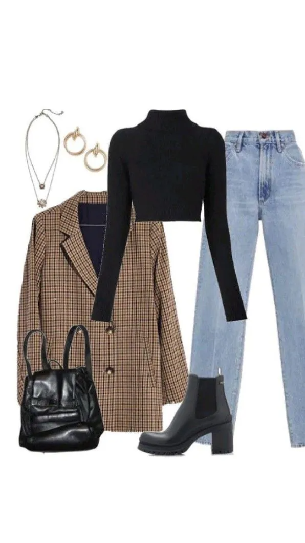 plaid shirt outfit ideas 0055