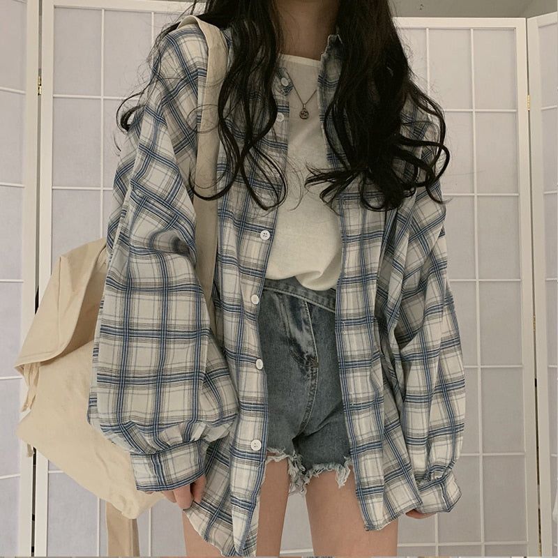 plaid shirt outfit ideas 0066